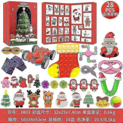 2025 Fidget Gift Božični adventni koledar za otroke Božični adventni koledarji Fidget Box Sensory Fidget darilni set za božično zabavo