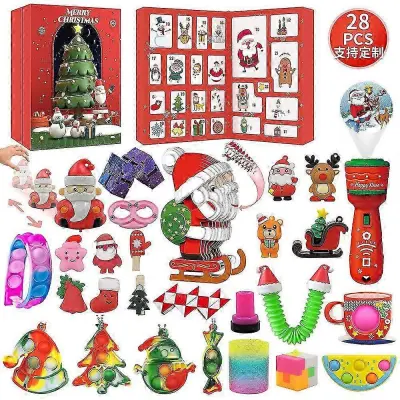 2025 Fidget Gift Božični adventni koledar za otroke Božični adventni koledarji Fidget Box Sensory Fidget darilni set za božično zabavo