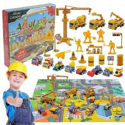 Božični adventni koledar Darilna škatla DIY Božični vlak Jezusove opeke Igrače 24-dnevna odštevalna škatla s koledarjem Presenečenje božičn