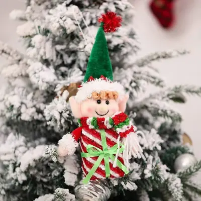 Shininglove božični okraski Candy Candy Jar darilna vrečka božično drevo obesek ustvarjalno darilo za dom - darilo zeleni klobuk