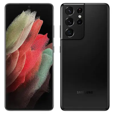 Obnovljeno - znaki rabe - Ecofone Galaxy S21 Ultra 5G crn 512 GB 16 GB ram