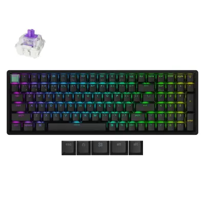 Keychron - K4 HE Brezžično magnetno stikalo Tipkovnica po meri / Črna / Magnetic Nebula / K4H-J1