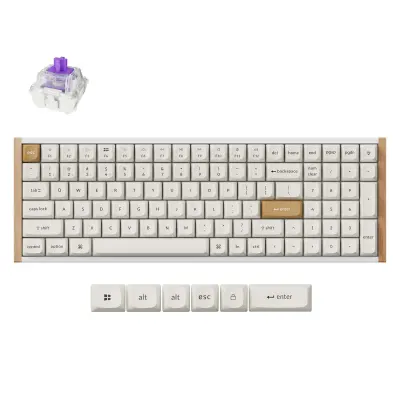 Keychron - K4 HE Brezžično magnetno stikalo Tipkovnica po meri / Bela / Magnetic Nebula / K4H-Q1