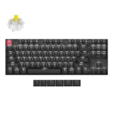 Keychron K8 QMK Brezžična mehanska tipkovnica (Version 2) Bela osvetlitev / Super Bananaa