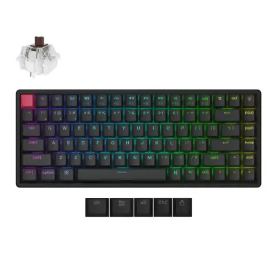 Keychron K2 QMK / Brezžična mehanska tipkovnica (različica 3) / Swappable / RGB / Keychron super Brown