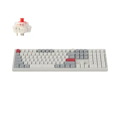 Keychron Q6 Max QMK/VIA Brezžična mehanska tipkovnica Keycaps Side-Printed Jupiter Red Q6M-P1S