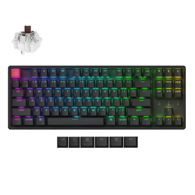 Keychron K8 QMK Brezžična mehanska tipkovnica (Version 2) / Hot-Swapp / RGB / Super Switch Brown