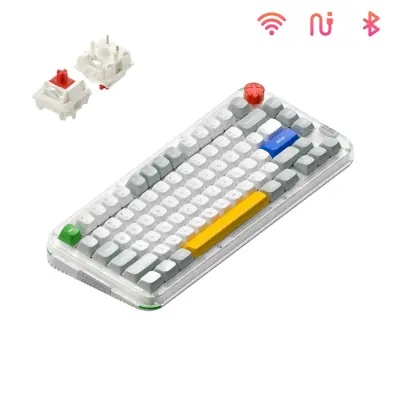 Nuphy Kick75 Mehanska tipkovnica po meri s hibridnim profilom / Visok profil / NuPhyIO / Red