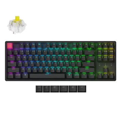 Keychron K8 QMK Brezžična mehanska tipkovnica (Version 2) / Hot-Swapp / RGB / Super Switch Banana