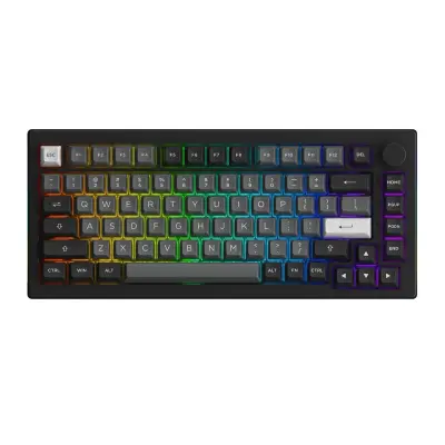 Akko Black & Silver 5075B Plus Wireless Mechanical Keyboard Dracula