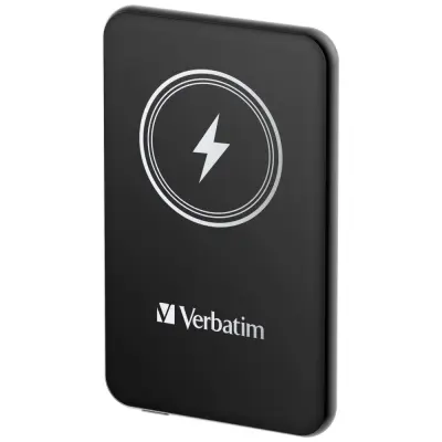 VERBATIM POWERBANK INDUKCYJNY `N` GO 15W5000MAH WIRELESS MAGNETIC CZARNY/BLACK 32240