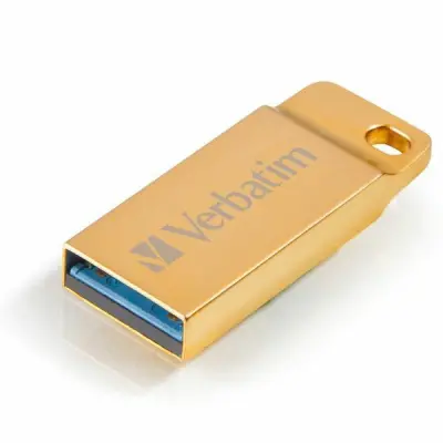 VERBATIM PENDRIVE 64GB USB-A 3.2 ZA RAČUNALNIK ZLAT POMNILNIK KOVINSKO OHIŠJE