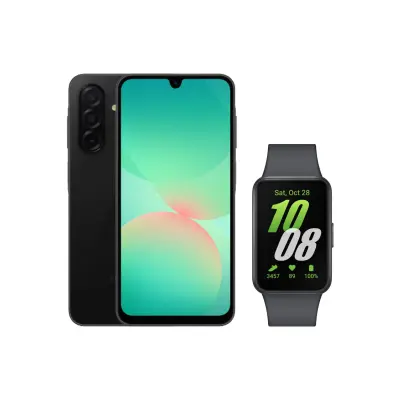 SAMSUNG GALAXY A26 5G 128GB Black + Galaxy FIT3 Gray