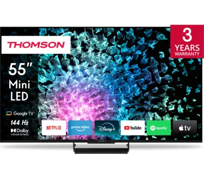 Televizor THOMSON 55MG7C15 MiniLED, 139 cm (55"), 4K UHD, Google TV, 144Hz