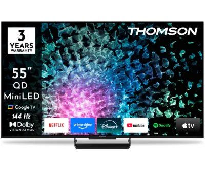 Televizor THOMSON 55MG7C15 QD-MiniLED, 139 cm (55"), 4K UHD, Google TV, 144Hz