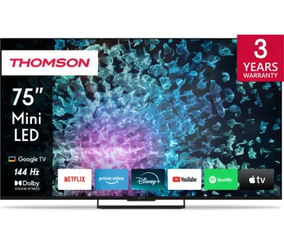 Televizor THOMSON 75MG7C15 MiniLED, 190 cm (75"), 4K UHD, Google TV, 144 Hz