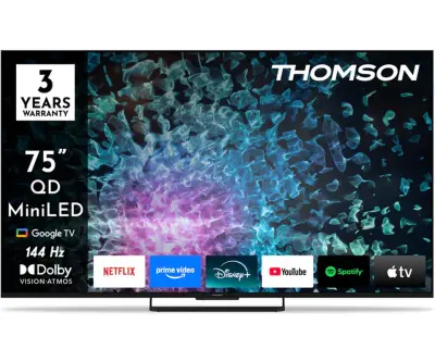 Televizor THOMSON 75MG7C15 QD-MiniLED, 190 cm (75"), 4K UHD, Google TV, 144 Hz