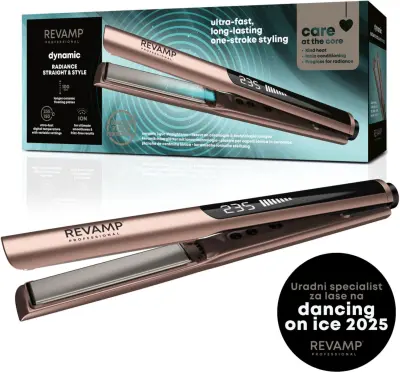 REVAMP DYNAMIC RADIANCE STRAIGHT & STYLE HAIR STRAIGHTENER ST-1900GD