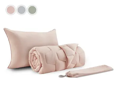 Set odeje in vzglavnika Dormeo Adaptivego Lux 140x200 cm siva