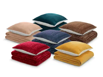 Komplet DORMEO Warm Hug 200x200 cm roza