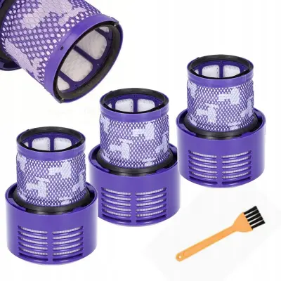 ROSFIX SET HEPA FILTER MAXFILTER ZA DYSON V11 V15 SV14 – ZMYWALNI, 3 KOSI + KRTAČA | 99,97 % FILTRACIJA | ZA ALERGIKE