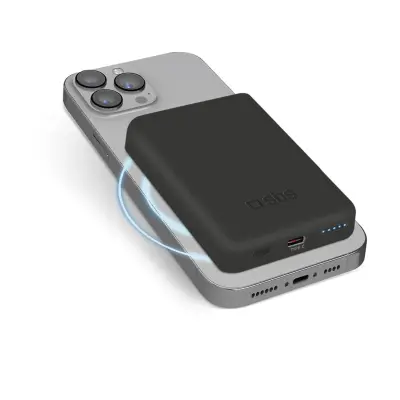 SBS POWERBANK 5000MAH ZA MAGSAFE USB-C ZA TELEFONE Z INDUKTIVNIM POLNILCEM