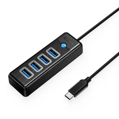 ORICO HUB USB-C 4X USB-A 3.0 ZA PRENOSNIK MACBOOK PRIKLJUČEK ZA HITRI PRENOS