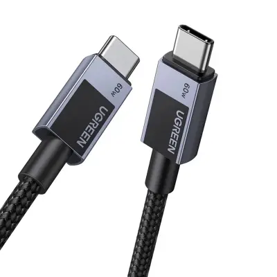 KABEL UGREEN L524 USB-C V USB-C, 60 W, PD, 0,5 M (SIV)