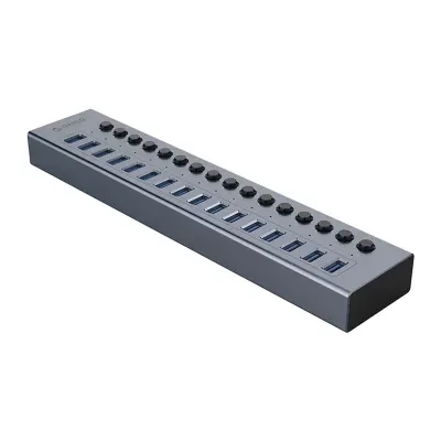 ORICO HUB BT2U3-16AB 16X USB-A 3.0 ZA RAČUNALNIK S STIKALAMI IN NAPAJALNIKOM