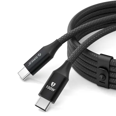 ORICO USB-C KABEL 1M 100W 5A NAPAJALNIK ZA MACBOOK PRENOSNIK IN TELEFONE