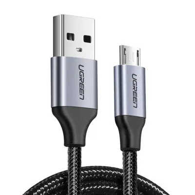 USB NA MIKRO USB KABEL UGREEN US290 QC 3.0 2.4A 1.5M (ČRN)