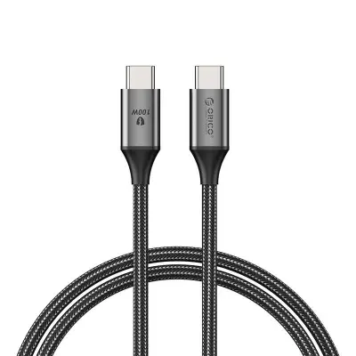 POLNILNI KABEL ORICO 100 W USB-C V USB-C (ČRN)