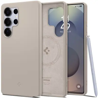 SPIGEN SILIKON FIT MAG MAGSAFE GALAXY S25 ULTRA NATURAL TITANIUM