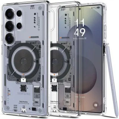 SPIGEN OVITEK ULTRA HYBRID ZA GALAXY S25 ULTRA ZA MAGSAFE ZAŠČITO ZA VSE