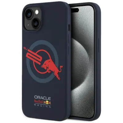 RED BULL SILIKONSKI OVITEK ORBR20 LOGO ZA IPHONE 15 ZA MAGSAFE Z DVOJNO