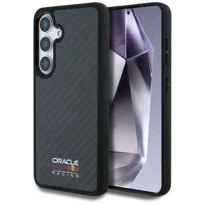 RED BULL MAGNETNI OVITEK ZA SAMSUNG GALAXY S25 PRAVA KARBONSKA VLAKNA Z ZAŠČITO
