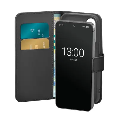 PURO ETUI ZA KNJIŽICO S PREKLOPOM IN DENARNICO ZA SAMSUNG GALAXY S25+ EKO USNJE