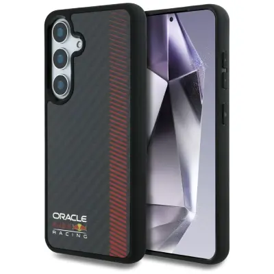 RED BULL OVITEK IZ PRAVIH KARBONSKIH VLAKEN POWERBAR ZA SAMSUNG GALAXY S25+ MAGNETNI