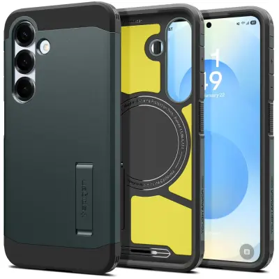 SPIGEN TOUGH ARMOR ZA MAGSAFE ZA TELEFON GALAXY S25 ZAŠČITA Z MAGNETNO