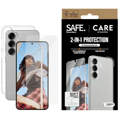 PANZERGLASS ZAŠČITNI SET CARE 2V1 ZA TELEFON SAMSUNG GALAXY S25 ZAŠČITA