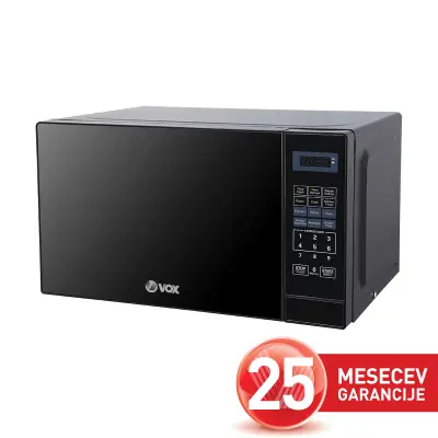 VOX mikrovalovna pečica MWH-MD50B [20 L, Moč: 700 W, 8 prog., črna]