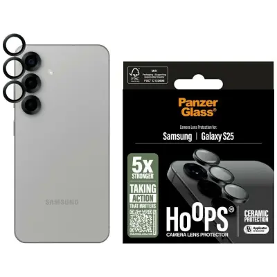 ZAŠČITNO STEKLO ZA LEČE PANZERGLASS HOOPS ZA SAMSUNG GALAXY S25 VISOKA ZAŠČITA