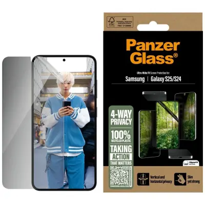 PANZERGLASS KALJENO STEKLO PRIVATIZIRANJE ZA SAMSUNG GALAXY S25 ECO MATRIX