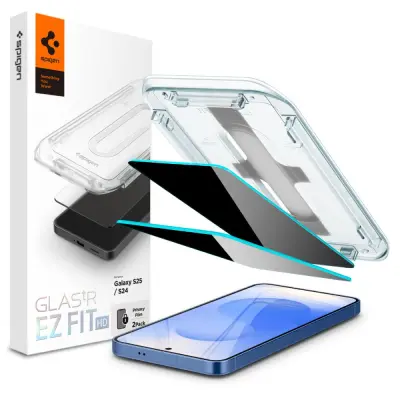 SPIGEN ZAŠČITNO STEKLO GLASS.TR EZ FIT HD ZA GALAXY S24 S25 PRIVACY 2 KOSA