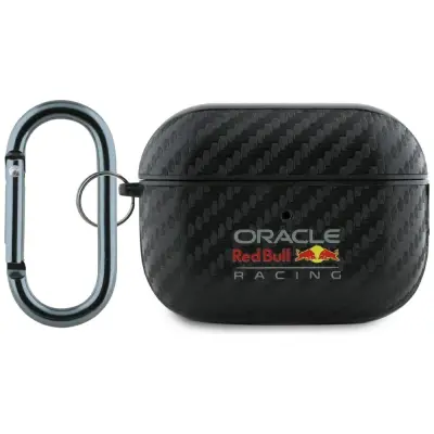 RED BULL OVITEK PU CARBON LOGO ZA AIRPODS PRO 2 ELEGANTNO IN PRAKTIČNO
