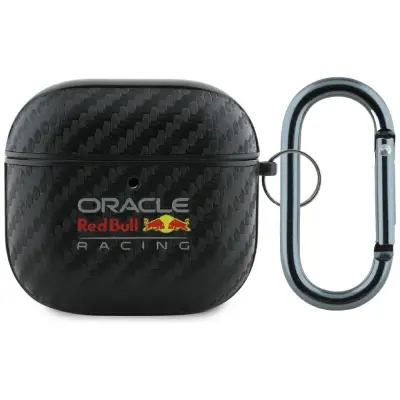 RED BULL AIRPODS 4 KOVČEK PU CARBON LOGO, ODPOREN NA UDARE