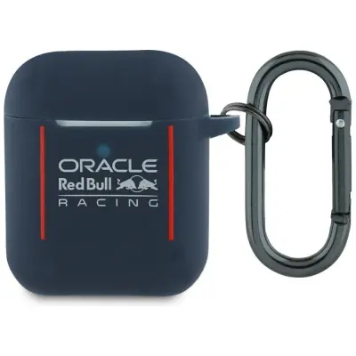 SILIKONSKI OVITEK RED BULL ZA AIRPODS 1 2 Z LOGOTIPOM IN LINEARNIM DIZAJNOM