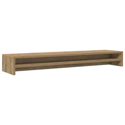 vidaXL Stojalo za zaslon artisan hrast 100x24x13 cm inženirski les