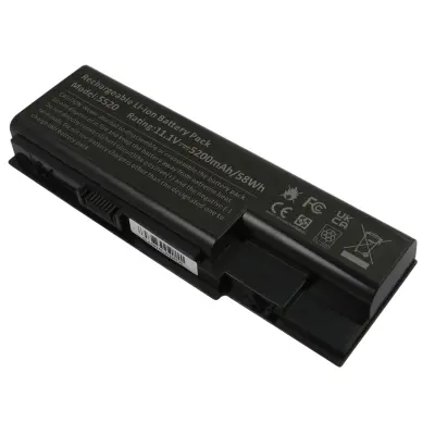 Zamenjava baterije za Acer Aspire 5310 / 6530 Li-ion 11,1V 5200mAh 58Wh, Črna