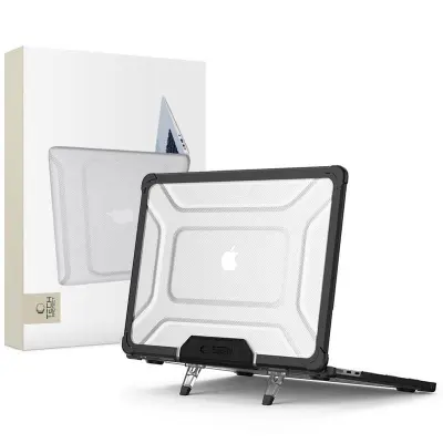 TECH-PROTECT SMARTSHELL PRO MACBOOK AIR 13 M2 / M3 / M4 / 2023-2025 ČRNA/PROZORNA